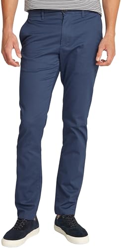 Tommy Hilfiger Herren Chino Hose Bleecker Printed Structure Slim Fit, Blau (Aegean Sea), 34W/29L von Tommy Hilfiger