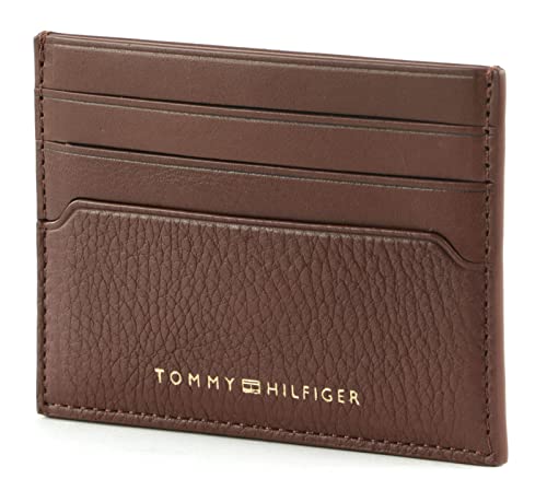 Tommy Hilfiger Herren Premium Leder dreifach gefaltete Geldbörse British Tan, OS von Tommy Hilfiger
