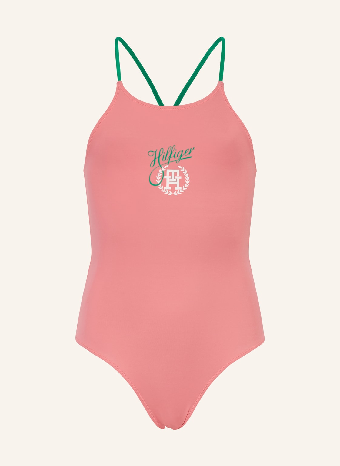 Tommy Hilfiger High-Neck-Badeanzug Th Original pink von Tommy Hilfiger