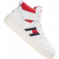 Tommy Hilfiger Jeans Basket Cupsole Damen Leder Sneaker EN0EN01506YBL von Tommy Hilfiger