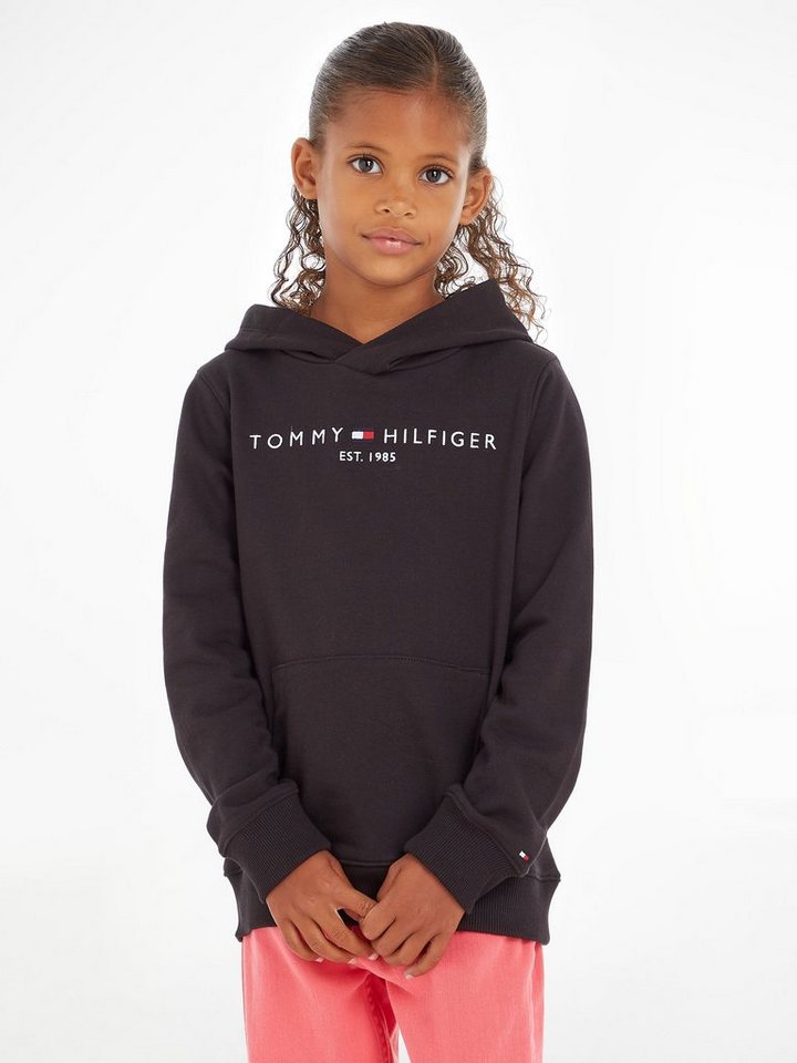 Tommy Hilfiger Kapuzensweatshirt ESSENTIAL HOODIE Kinder Kids Junior MiniMe,für Jungen und Mädchen von Tommy Hilfiger