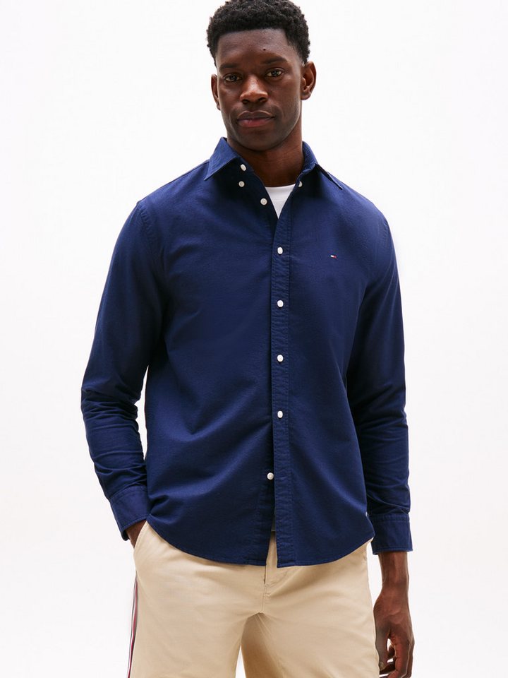 Tommy Hilfiger Langarmhemd SOLID HERITAGE OXFORD RF SHIRT von Tommy Hilfiger