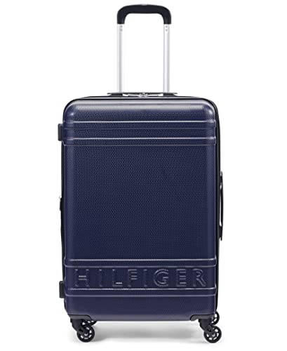 Tommy Hilfiger Lexington Upight Hartschalenkoffer, Marineblau, 25", Lexington Upight Hartschalenkoffer von Tommy Hilfiger