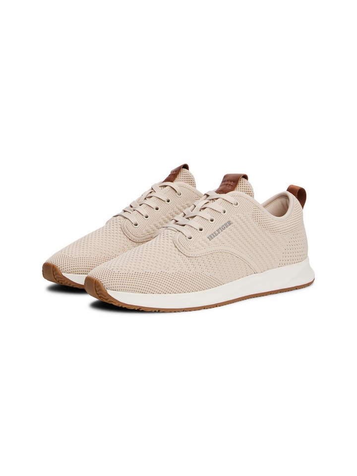 Tommy Hilfiger NEWPORT 3D PREMIUM KNIT Sneaker, Halbschuh, Schnürer, Freizeitschuh mit Kontrast-Logoaufnäher von Tommy Hilfiger