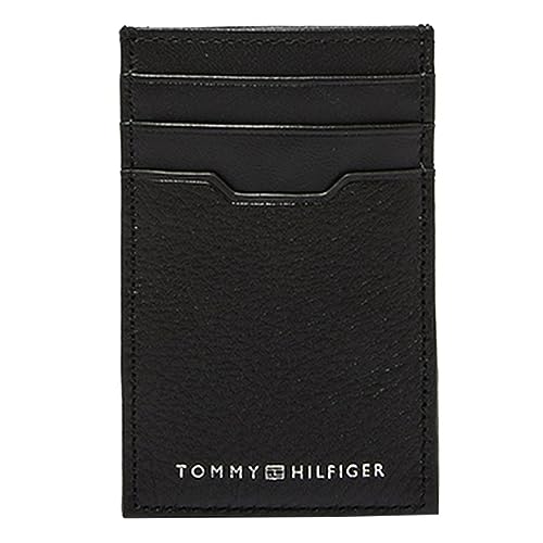 Tommy Hilfiger Herren TH Downtown Tri-Fold Geldbörse, Black, OS von Tommy Hilfiger