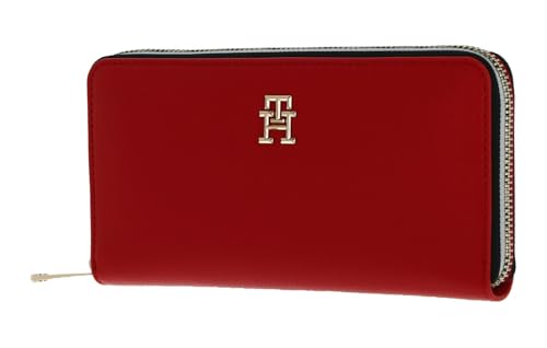 Tommy Hilfiger TH Essential SC Zip Around Corp Wallet L Fierce Red von Tommy Hilfiger