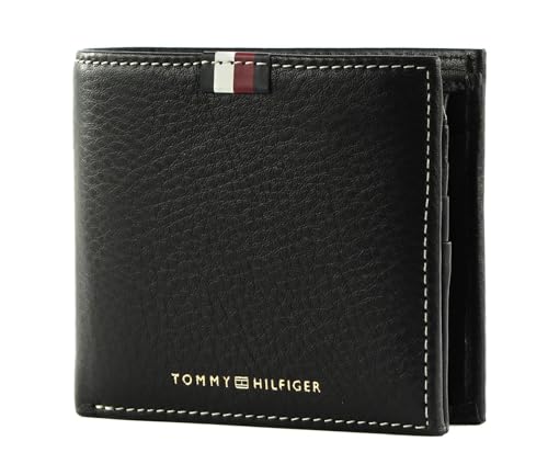 Tommy Hilfiger TH Premium Corporate Leather Flap and Coin Black von Tommy Hilfiger