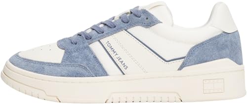 Tommy Jeans Herren Cupsole Sneaker Pods Low Top, Blau (Blue Moment), 43 von Tommy Jeans