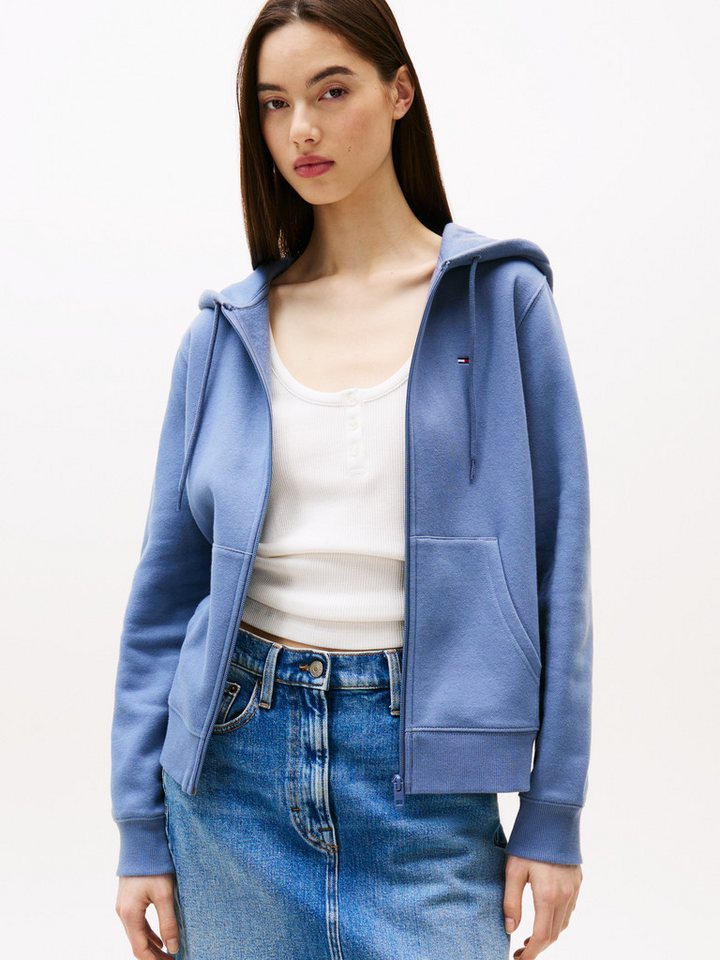 Tommy Jeans Sweatjacke TJW REG S FLAG ZIP THRU mit Logostickerei von Tommy Jeans