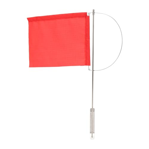 Tomotato Windanzeige Flagge, Edelstahl Marinemast Rote Bootsflagge für Segelboote, Yachten, Boote(200 * 160mm) von Tomotato