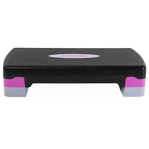 Tone Fitness Unisex-Erwachsene Pink Aerobic Stepper, Schwarz/Violett, Compact von Tone Fitness
