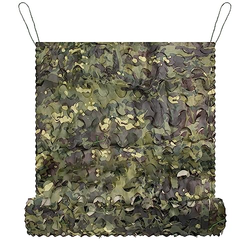 Tongcamo Tarnnetz Sonnenschutz Camouflage Netz 150D Polyester Gewebe für Sichtschutz Jagd Haus Garten Camping Party Netz Tarnung Dekoration von Tongcamo