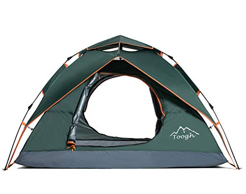 Toogh Wurfzelt 2-4 Personen Wasserdichtes Pop up Zelt Ultraleicht mit Tragetasche für Camping Festival von Toogh