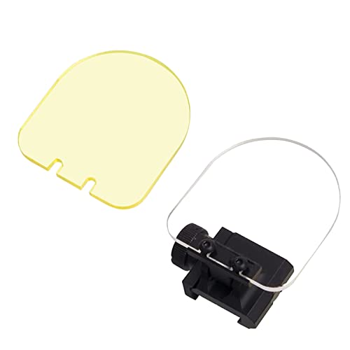 ToopMount Zielfernrohrlinse Taktische Linse Objektiv Beschützer Bildschirmabdeckung 3 mm Faltbarer Reflexlinsen-Sichtschutz für Airsoft-Schießsport (Black) von ToopMount