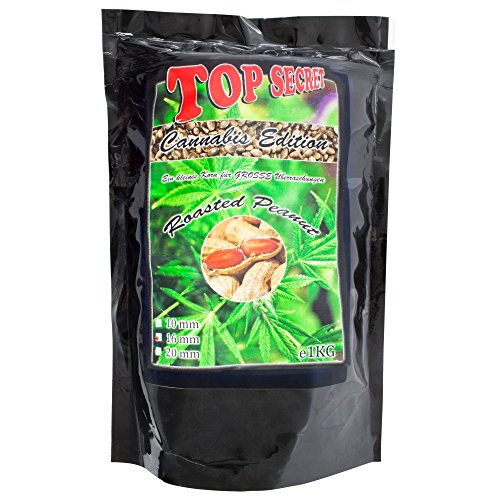 Top Secret Cannabis-Edition Boilies 16mm Roasted Peanut 1Kg von Top Secret