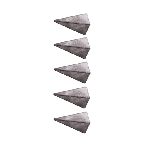 5 Stück Pyramiden-Sinker Angelgewichte Set - Gewichte Angeln für Salzwasser und Süßwasser Angeln Meer, Angelzubehör -3oz (81.3g) von TopHomer