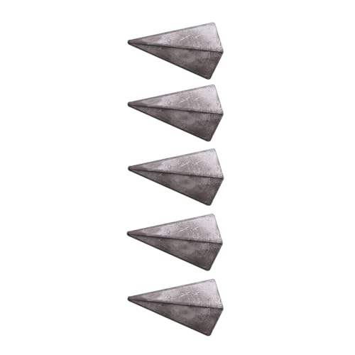5 Stück Pyramiden-Sinker Angelgewichte Set - Gewichte Angeln für Salzwasser und Süßwasser Angeln Meer, Angelzubehör -5oz (140g) von TopHomer