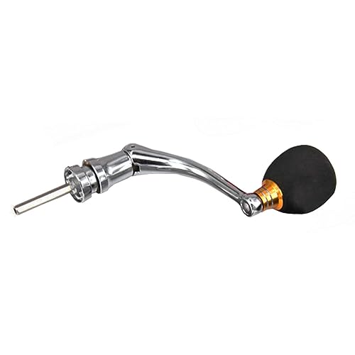 Universal Angelrollen Griff - 4000-6000 Serie Angelrolle Rocker Knöpfe Metall, Ersatzteile für Angelgeräte, Plug-and-Play-Rollengriff (Gold) von TopHomer