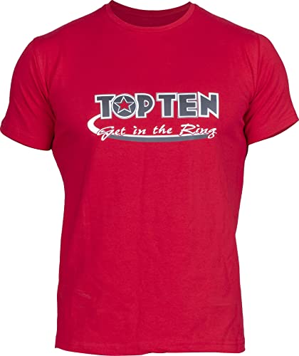 T-Shirt „Get in The Ring“ - rot, Gr. XL von TOP TEN