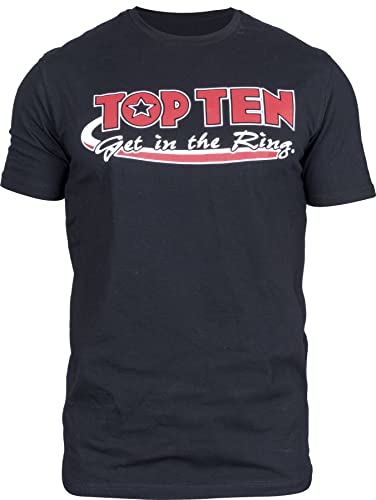 T-Shirt „Get in The Ring“ - schwarz, Gr. L von TOP TEN