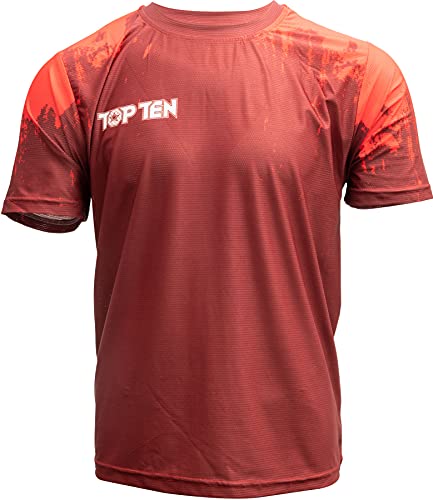 T-Shirt „Power Ink“ - rot, Gr. XXL von TOP TEN