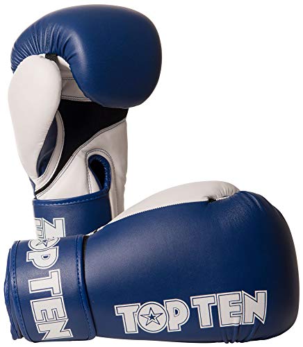 TOP Ten Boxhandschuhe XLP blau/weiß 10 Oz von TopTen
