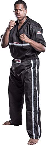 T-Shirt mit V-Ausschnitt zum Kickboxen „Superfighter Collection“ - schwarz, Gr. 130 von TOP TEN