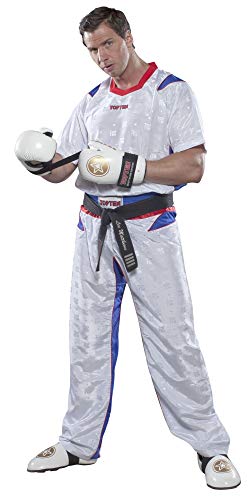 TOP TEN Kickboxuniform „TTM“ – Gr. XL = 190 cm, weiß-blau, Sportanzug von TOP TEN