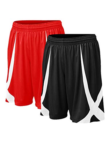 Herren Sport Shorts, Basketball Trainingsshorts Kurze Sporthose ohne Taschen von TopTie