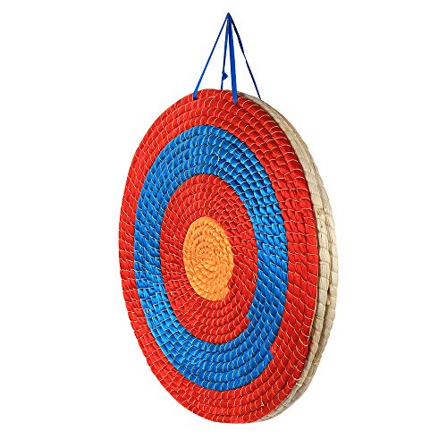 Zielscheibe Bogenschießziel Traditionelles strohzielscheibe Durchmesser für Bogenschießen, Bogen Zielscheibe 50 x 50 cm (A) von Toparchery