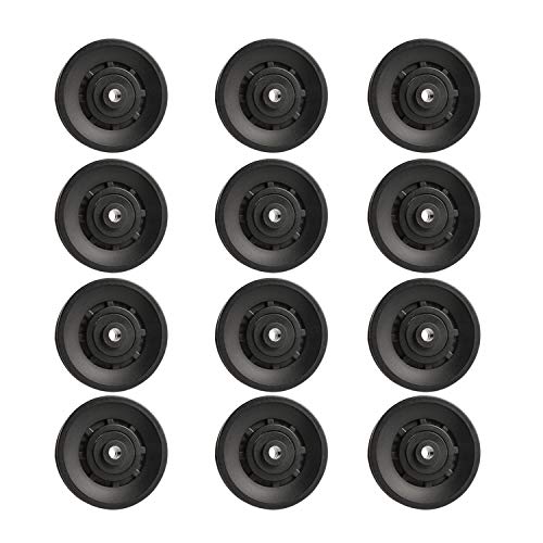 Topfinder 90mm Seilrolle, 12Pcs Universallager Riemenscheibe für Gym Fitnessgeräte Ersatzteil Garagentor von Topfinder