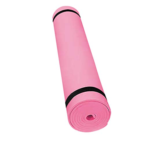 Topgrowth Yogamatte, rutschfeste Matte, 4 mm dick, EVA, Pilates, Outdoor-Trainingsmatte, Fitness-Matte, Haus, 173 x 61 x 0,4 cm (Rosa) von Topgrowth Accessorio