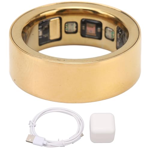 Smart Ring, Gesundheits Fitness Tracker aus Aluminiumoxidkeramik, Wasserdicht IPX8, für Herzfrequenz Temperatur Schrittzählung (Größe 18, 60 mm Innendurchmesser) von Topiky