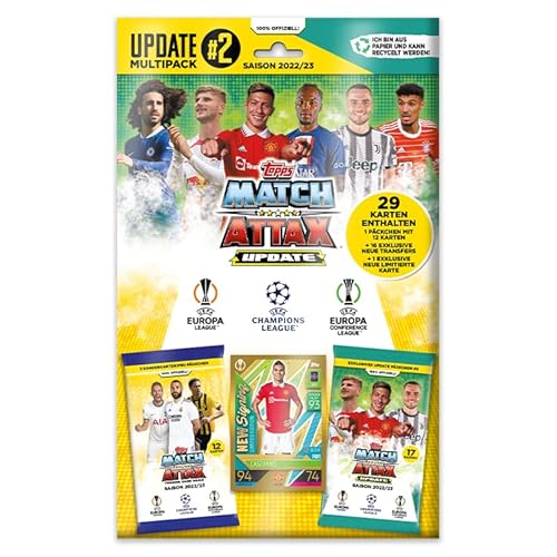 Topps Match Attax 22/23 - UEFA Champions League Fußballkarten | Update Multipack #2 von Topps