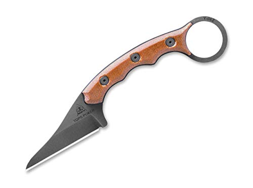 TOPS Knives Unisex – Erwachsene Poker Feststehendes Messer, Braun, 17,5 cm von Tops Knives