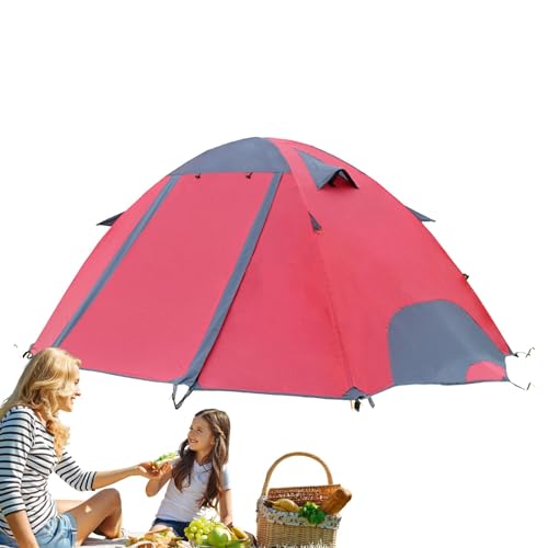 Toseky Zwei-Personen-Zelt,2-Personen-Zelt | Pop-Up-Zelt, großes Campingzelt, wasserdicht | Atmungsaktive, leichte Wanderzelte für Rucksacktouren, feinmaschige Campingzelte für Outdoor-Aktivitäten von Toseky