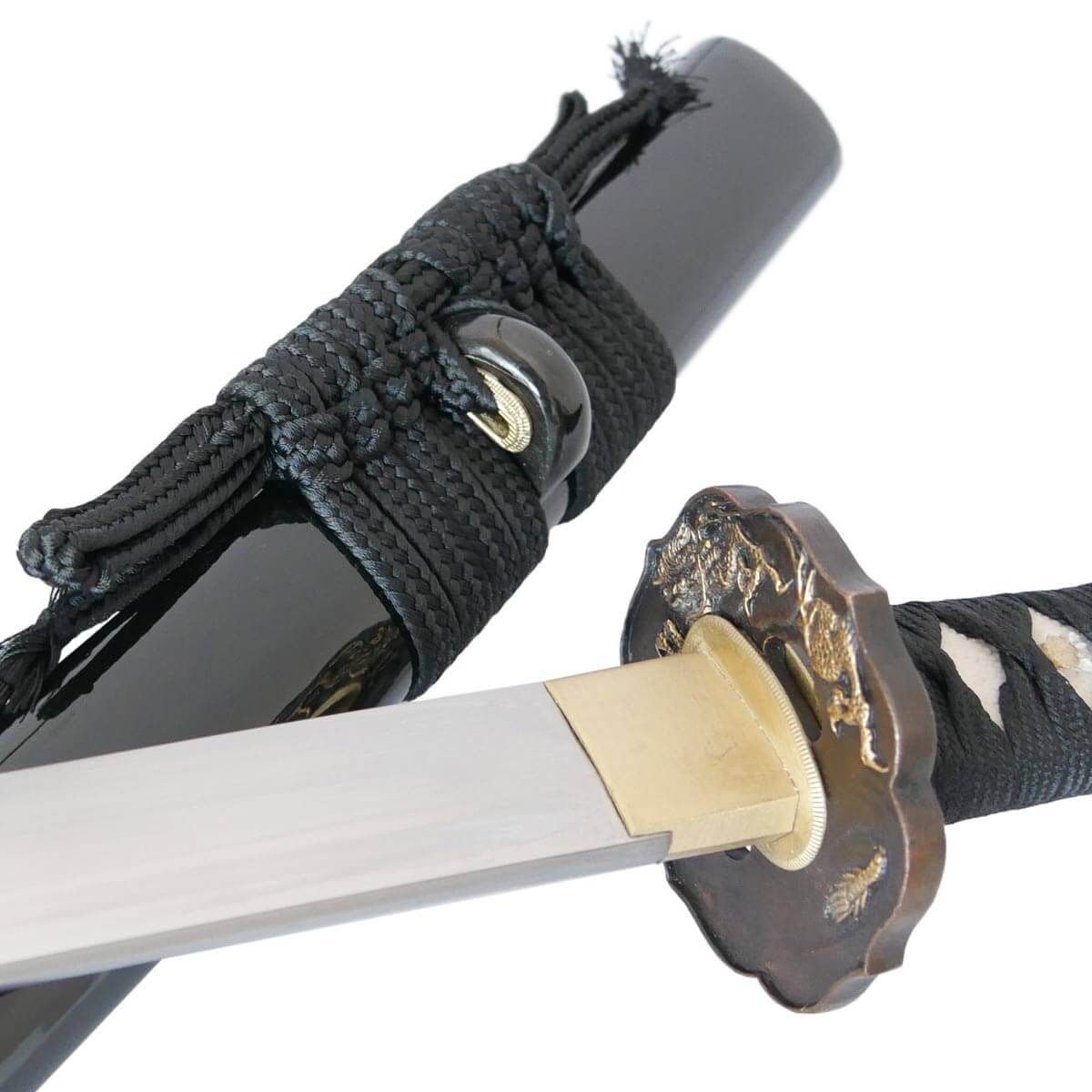 Katana Kuro Tatsu Samuraischwert Metall Klinge aus Federstahl sehr scharf! von Toshiro Swords