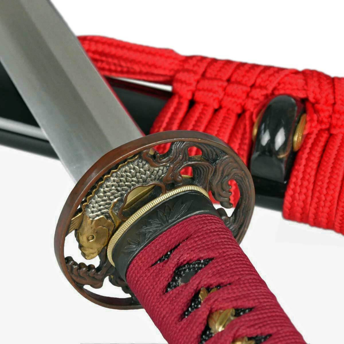 Katana Nishikigoi Samuraischwert Metall Klinge aus hochwertigem Kohlenstoffstahl sehr scharf! von Toshiro Swords