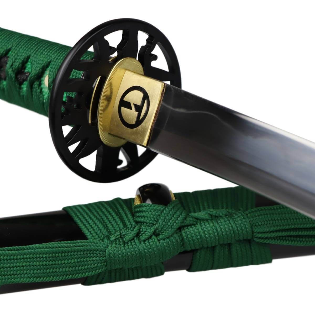 Katana Samuraischwert Take Midori 1095 Stahl Niku Klinge mit Lehmhärtung von Toshiro Swords