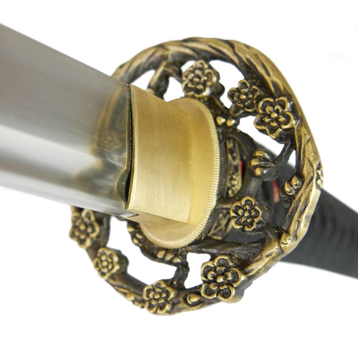 Samuraischwert Sakura Ishime Katana mit Metall Klinge aus hochwertigem Kohlenstoffstahl sehr scharf! von Toshiro Swords
