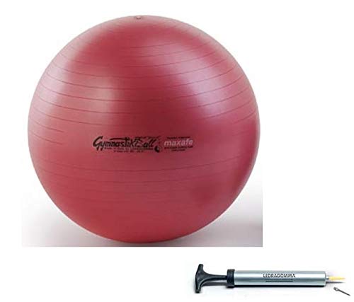 Tosol Pezzi Ball Maxafe 65 cm rot Gymnastikball Sitzball mit Pezziball Pumpe inkl Beileger von Tosol