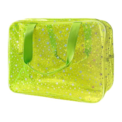 TotePrint Sternmuster PVC wasserdichte Handtasche Make-up-Tasche für Make-up-Pflegeprodukte enthalten 11.8 "x5.12" x8.26" (B025-284-01) von TotePrint