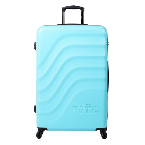 TOTTO - Hartschalenkoffer - Bazy - Großer Koffer - Limpet Shell - Farbe Blau - 360 Rollen - TSA-System - Polyesterfutter, blau, TRAVEL von Totto