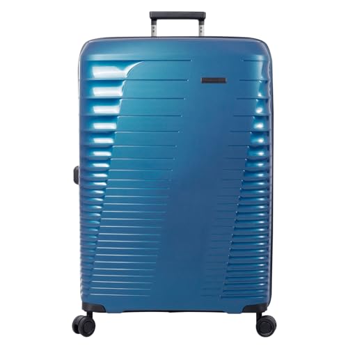 TOTTO - Hartschalenkoffer - Traveler - Großer Koffer - Poseidon - Blau - Erweiterbares System - TSA-System - Polyesterfutter, blau, TRAVEL von Totto