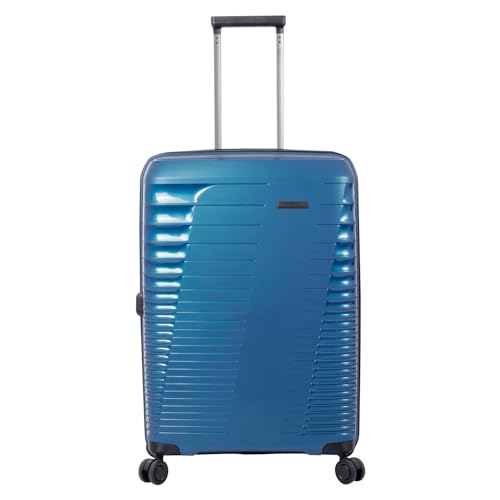 TOTTO - Hartschalenkoffer - Traveler - Mittlerer Koffer - Poseidon - Blau - Erweiterbares System - TSA-System - Polyesterfutter, blau, TRAVEL von Totto