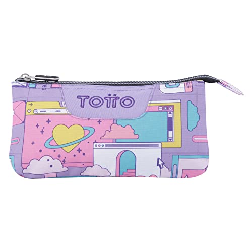 TOTTO Unisex Jugend Mehrzweckplatte etui, dunkelviolett, Einheitsgröße von Totto