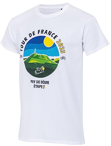 Tour de France T-Shirt mit Bühne Puy de Dome Auvergne – Offizielle Kollektion Radfahren – Größe XL von Tour de France