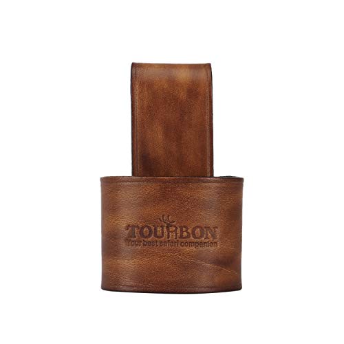 Tourbon Werkzeughalter mit Griff aus echtem Leder für Sichelaxthammer von Tourbn