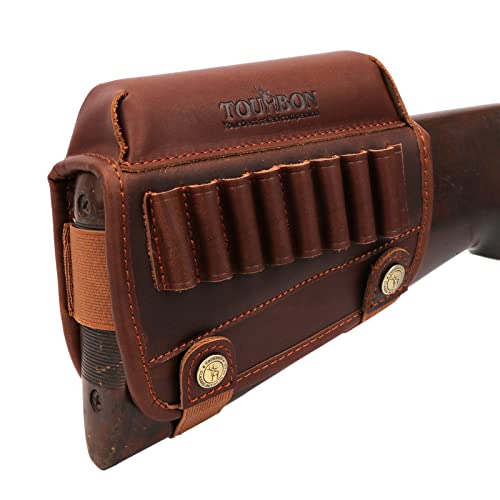 TOURBON Jagd Gun Buttstock Wangenauflage Pad Gewehrmunition Halter (Für Rechte Hand) von TOURBON