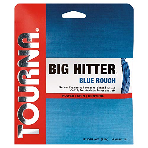 TOURNA Big Hitter Blue Rough Tennissaite aus Polyester, 18 g von Tourna